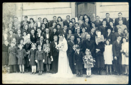 Cpa Carte Photo Du 29 Mariage Breton Coiffe Costume Breton Photographe A. Kerisit   Plozevet  LANR61 - Plozevet