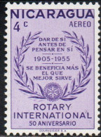 NICARAGUA 195 ROTARY INTERNATIONAL SLOGANS AND WREATH 4c MNH - Nicaragua