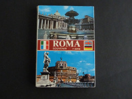 CARNET CARTES ROME ROMA SOUVENIR1a SERIE APERCUS HISTORIQUES -  ITALIE ITALIA - COMPLET - Mehransichten, Panoramakarten