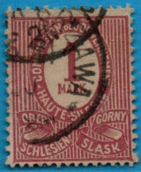 Oberschlesien Haute Silecie 1920 1M Cancelled 1 Value 2304.2909 - Other & Unclassified