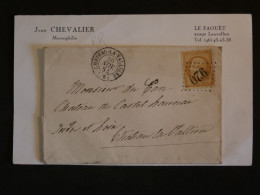 BR17 FRANCE BELLE LETTRE RR 1864 CHATEAU LA  VALLIERE+ NAP.  N°21 + AFF. PLAISANT+ + - 1862 Napoleone III