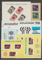 ECUADOR - 1957/1990 - COLLECTION De BLOCS ** MNH - COTE MICHEL 2005 = 225 EUR. - 7 PAGES - Ecuador