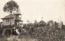 CARTE PHOTO  ALLIER - SAINT  CLEMENT  INAUGURATION DU CALVAIRE - Monuments