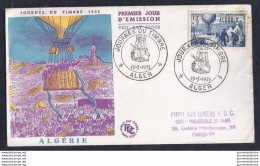 Enveloppe Fdc Journee Du Timbre 1955 Alger - FDC