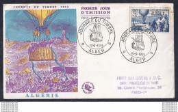 Enveloppe Fdc Journee Du Timbre 1955 Alger - FDC