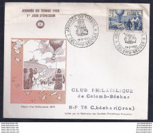 Enveloppe Federale  Journee Du Timbre 1955 Colomb Bechar - FDC