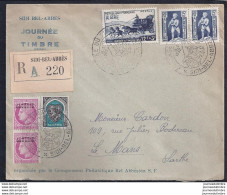 Enveloppe Locale Journee Du Timbre 1952 Sidi Bel Abbes - FDC