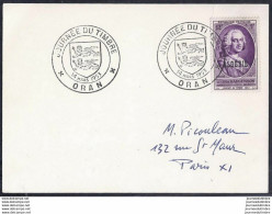 Enveloppe Locale Journee Du Timbre 1953 Oran - FDC