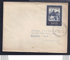 Enveloppe Locale Journee Du Timbre 1952 Sarre - FDC