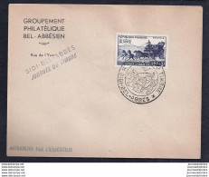 Enveloppe Locale Journee Du Timbre 1952 Sidi Bel Abbes - FDC