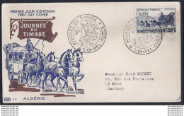 Enveloppe Pac Journee Du Timbre 1952 Sidi Bel Abbes - FDC