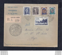Enveloppe Locale Journee Du Timbre 1952 Sidi Bel Abbes  Blason - FDC