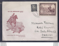 Enveloppe Tag Der Briefmarke Journée Du Timbre 1951 Sarre - FDC