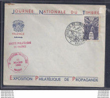 Enveloppe Locale  Journée Du Timbre 1951 Valence - 1950-1959