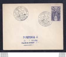 Enveloppe Locale Journée Du Timbre 1951 Saint Etienne - 1950-1959