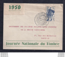 Enveloppe Federale Journee Du Timbre 1950 Paris - 1950-1959