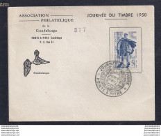 Enveloppe Locale Journee Du Timbre 1950 Pointe A Pitre - 1950-1959