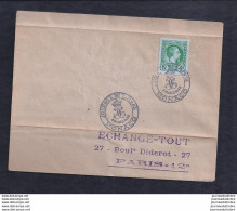 Enveloppe Locale Journee Du Timbre 1948 Monaco - Cartas & Documentos