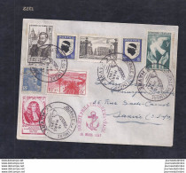 Enveloppe Locale  Journee Du Timbre 1947 Le Havre  Vignette - Otros & Sin Clasificación