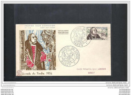 Enveloppe Pj Journée Du Timbre 1956 Nancy - 1950-1959
