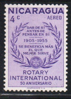 NICARAGUA 195 ROTARY INTERNATIONAL SLOGANS AND WREATH 4c MH - Nicaragua