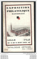 Catalogue Exposition Philatelique Lille 1933 - Expositions Philatéliques