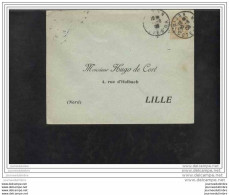 Entier Postal Mouchon 15 C Surchargé Taxe Reduite 10c Repiquage Hugo De Cort - Overprinted Covers (before 1995)