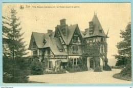 Spa ' Villa Neubois - Résidence Kaiser Pdt Guerre '  Voyagé 1927  Obl.publitaire - Spa