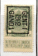 Préo Typo  GAND 12 - Typos 1906-12 (Armoiries)