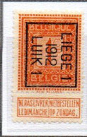 Préo Typo  LIEGE 12 - Typos 1912-14 (Löwe)