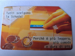 ITALIA  TELECOM ITALIA    LIRE 10.000  EUROCOINS ON CARD   USED    ** 13260** - Andere & Zonder Classificatie