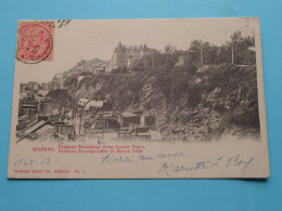Château Frontenac From LOWER TOWN > Quebec ( Edit.: Montreal Import C° - N° 9 ) Anno 1903 ( Zie/voir Scans ) - Québec - Château Frontenac