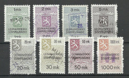 FINLAND FINNLAND Stempelmarken Documentary Tax Taxe O - Revenue Stamps