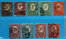 Oberschlesien Haute Silesie 1920 2½ Pf-1 Mk 9 Cancelled  7values 2304.2920 - Autres & Non Classés