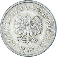 Monnaie, Pologne, 20 Groszy, 1949 - Pologne