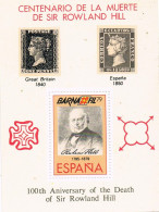 Viñeta Hojita BARNAFIL 79 (Barcelona) Centenaru Sir ROWLAND HILL ** - Errors & Oddities