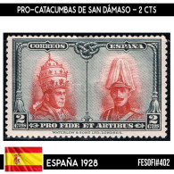 B0643.2# España 1928. Pro-Catacumbas San Dámaso, 2 Cts (MNH) FES#402 - Nuevos