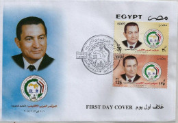 Egypt / Egypte / Ägypten / Egitto -  2004 Arab Regional Conference -  President Hosni Mubarak - FDC - Briefe U. Dokumente