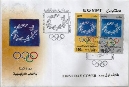 Egypt / Egypte / Ägypten / Egitto -  2004 Olympic Games - Athens, Greece - Complete Set -  FDC - Briefe U. Dokumente