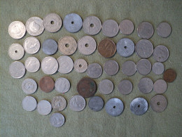 BELGIQUE. LOT DE 46 PIECES DE MONNAIE DIFFERENTES. 1837 / 1981 - Lots & Kiloware - Coins