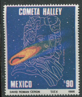 Mexico:Unused Stamp Halley Comet, 1986, MNH - América Del Norte