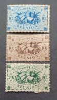 FRANCE COLONIE REUNION 1943 SERIE DE LONDRES CAT YVERT N. 234-245-246 MNH-MNHL - Neufs