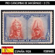 B0544.2# España 1928. Pro-Catacumbas San Dámaso, 2 Cts (MNH) FES#403 - Nuevos