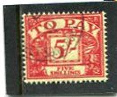 GREAT BRITAIN - 1959 POSTAGE DUE  CROWNS  WMK  5s   FINE USED - Impuestos