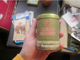 Old Tin Box Double Happiness King Size Filter Tipped Cigarettes - Contenitori Di Tabacco (vuoti)