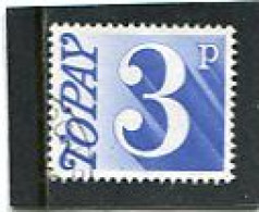 GREAT BRITAIN - 1970 POSTAGE DUE  3p   FINE USED - Impuestos