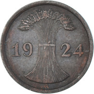 Monnaie, Allemagne, 2 Reichspfennig, 1924 - 2 Rentenpfennig & 2 Reichspfennig