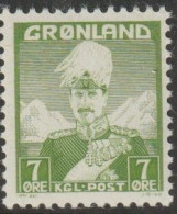 Greenland MNH 1938-1946 7o King Christian X SG3 - Nuevos