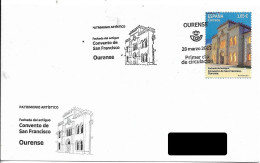 SPAIN. FDC FACADE OF THE OLD SAN FRANCISCO CONVENT. OURENSE. 2023 - FDC