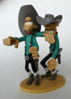 FIGURINE EN RESINE LUCKY LUKE ATLAS DEUX DALTON WILLIAM ET JACK QUI RIGOLENT (3) - Autres & Non Classés